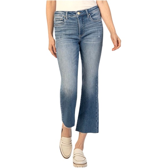 Kut from the Kloth Denim - Kut from the Kloth Women’s Jeans 10 Kelsey Fab Ab Ankle Flare Light Wash